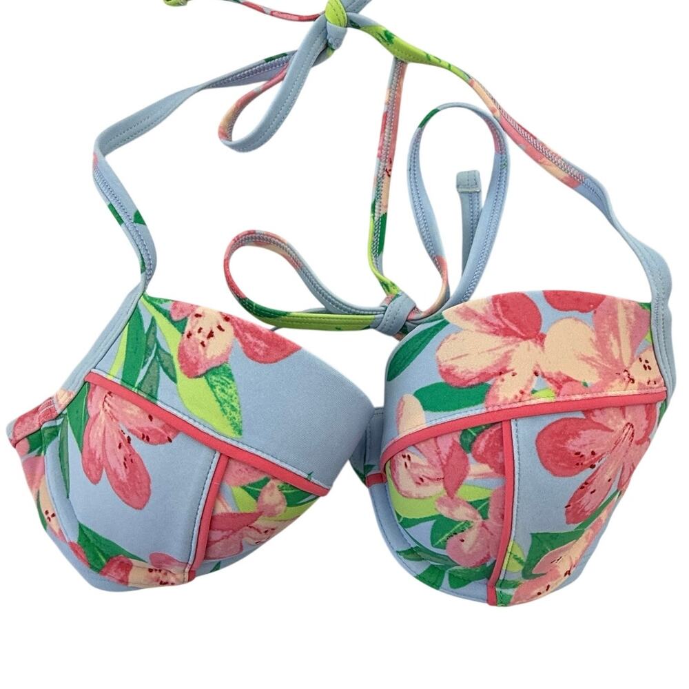 Aerie Floral Underwire Bikini Top 34B